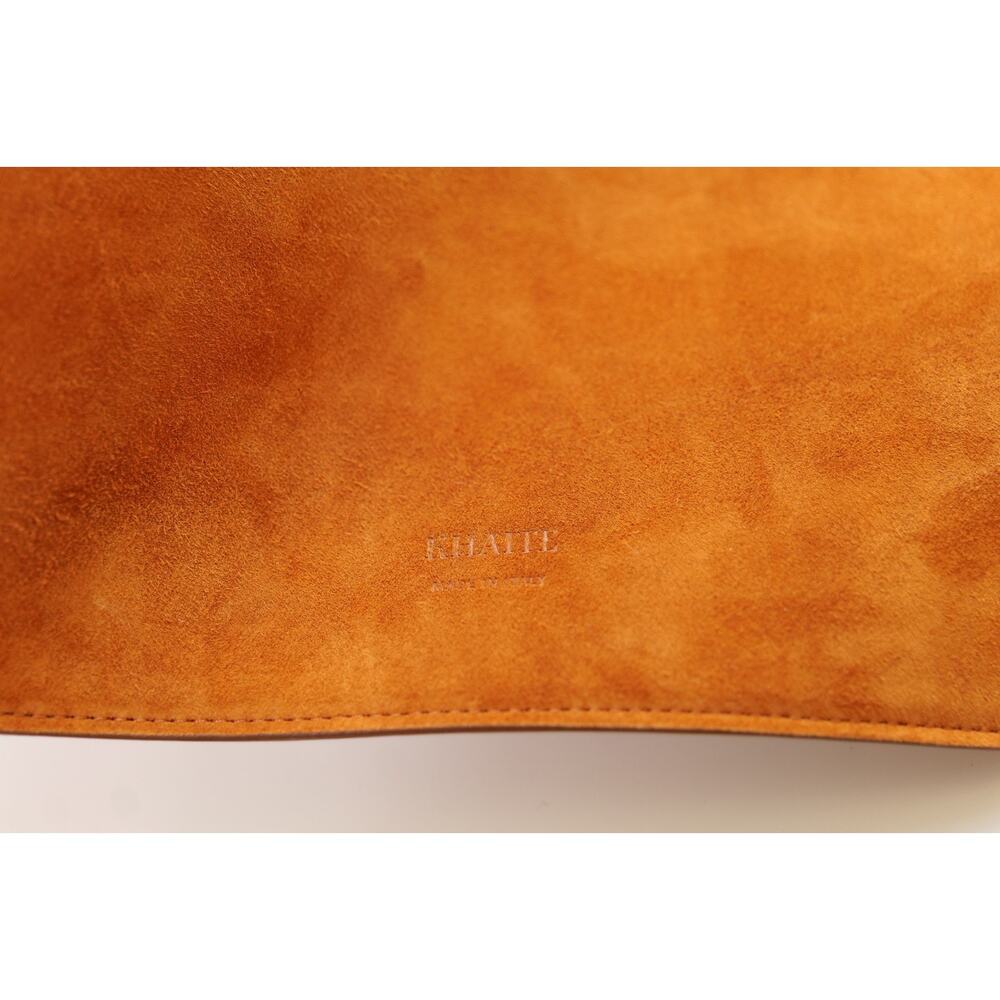 Khaite Lotus Caramel Brown Calfskin Suede Shoulder Tote Bag (Size Medium) - Picture 6 of 9